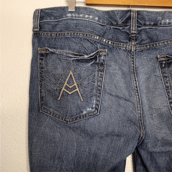 7 For All Mankind A Pkt Boot Cut Distressed Jeans - Picture 12 of 13